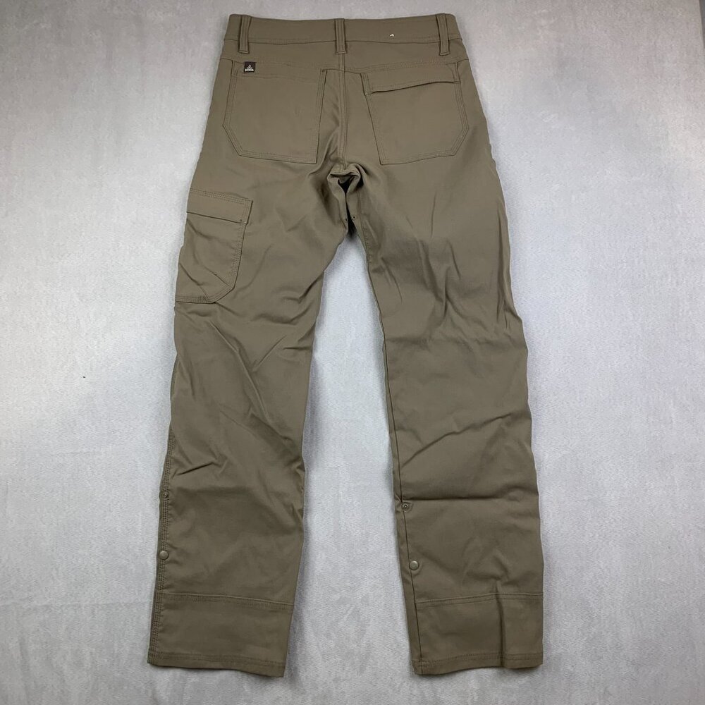 Prana Mens Pants 28 Brown Taupe Cargo Stretch Zion Straight Belted Outdoor 28x30 - Picture 10 of 13
